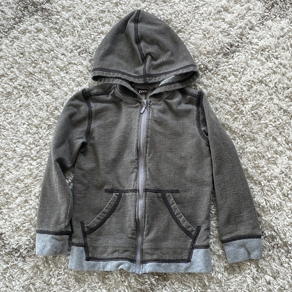Tea Collection Zip-Up Hoodie Size 5